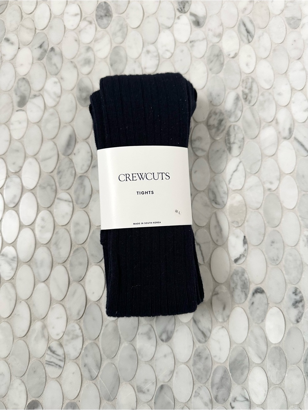 Crewcuts Navy Ribbed Tights
